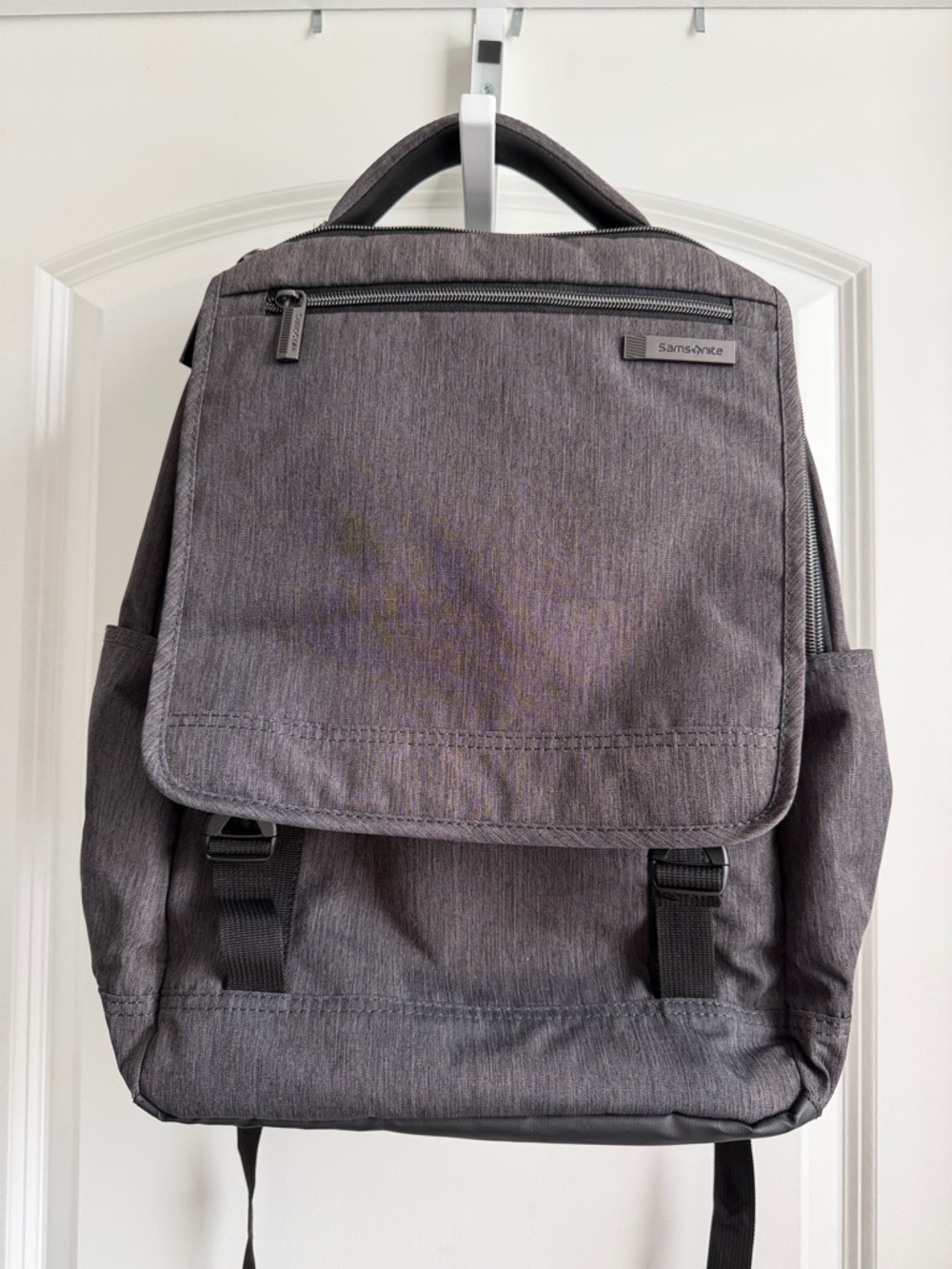 Samsonite Gray Canvas Laptop Backpack - Everyday Commuter